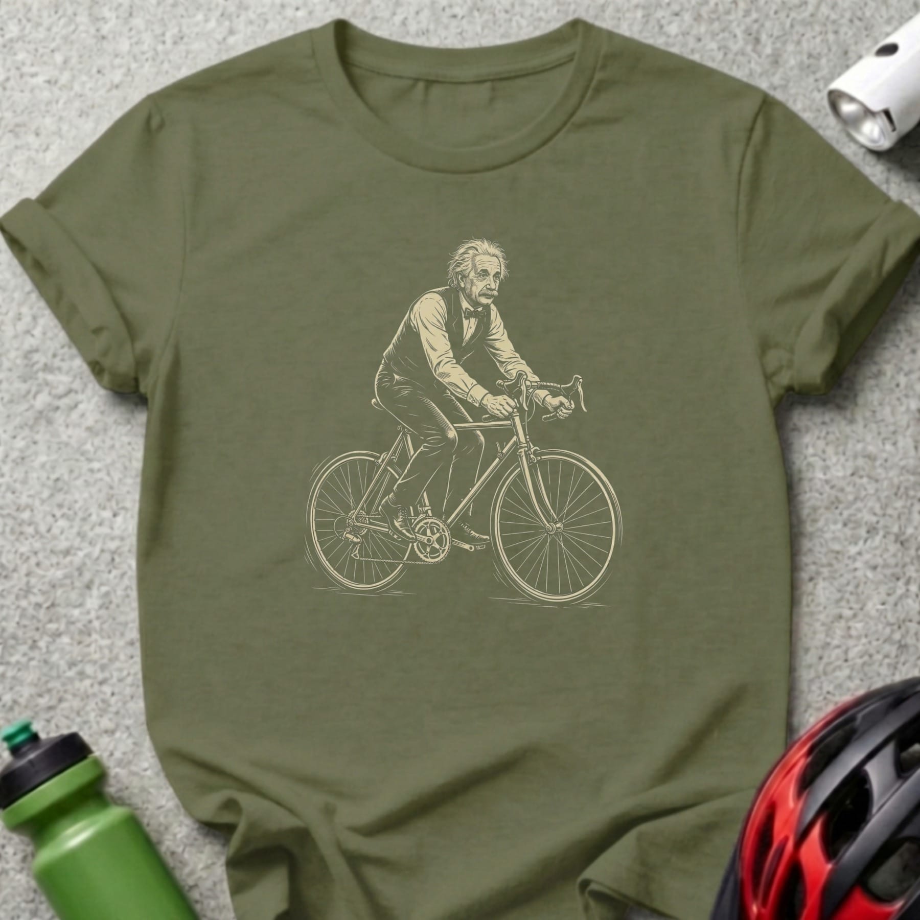 Einstein Riding Bicycle T-Shirt