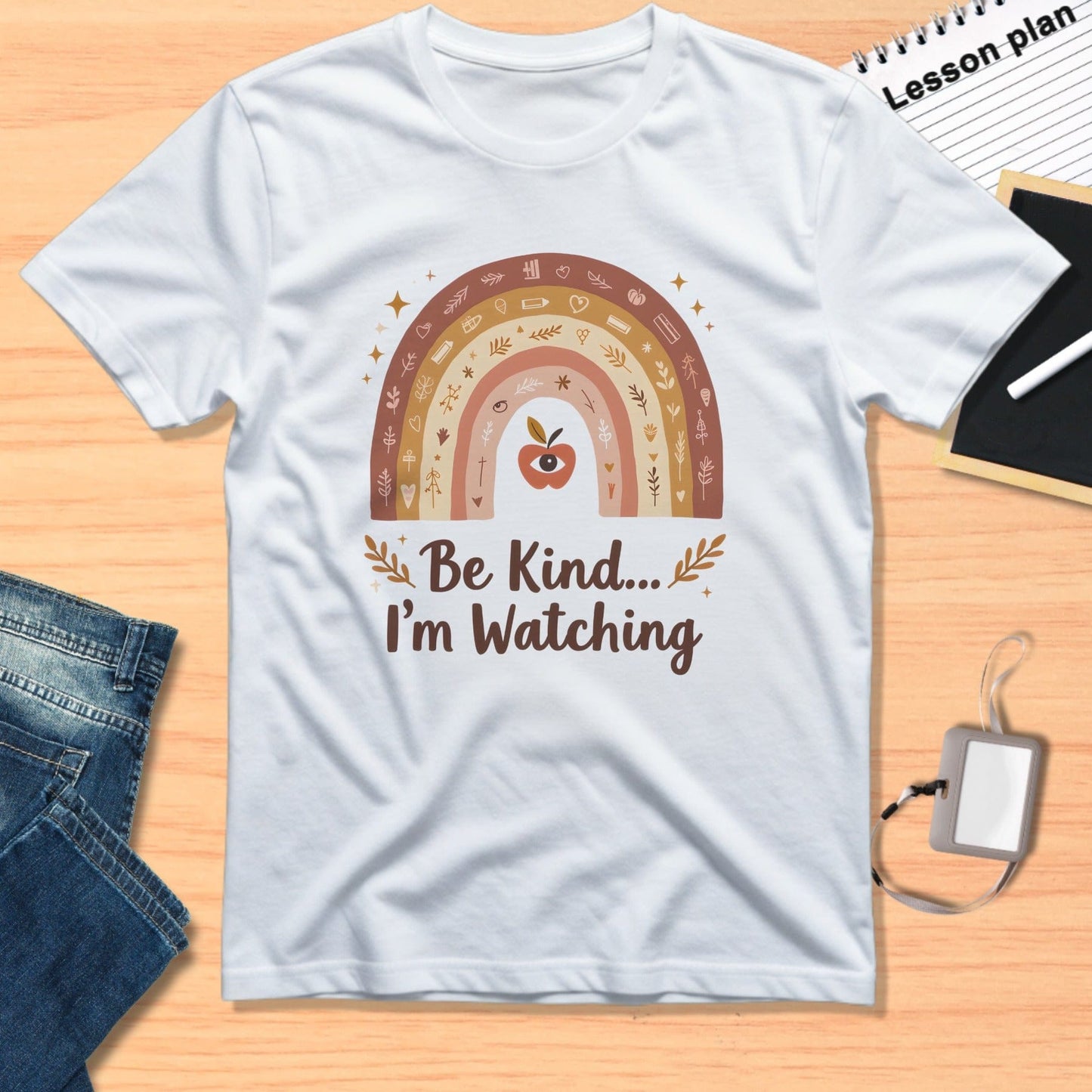 Be Kind I'm Watching Rainbow T-shirt