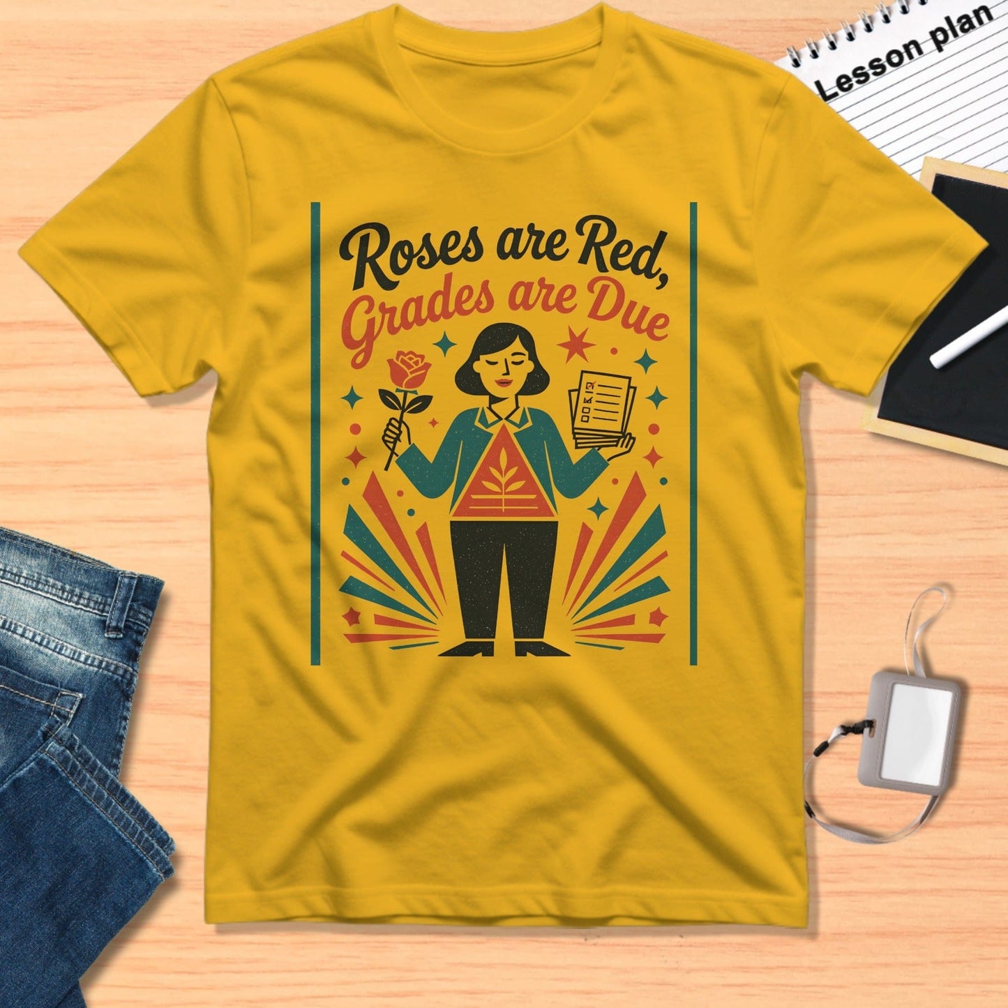 Roses are Red Grades are Due Graphic T-Shirt