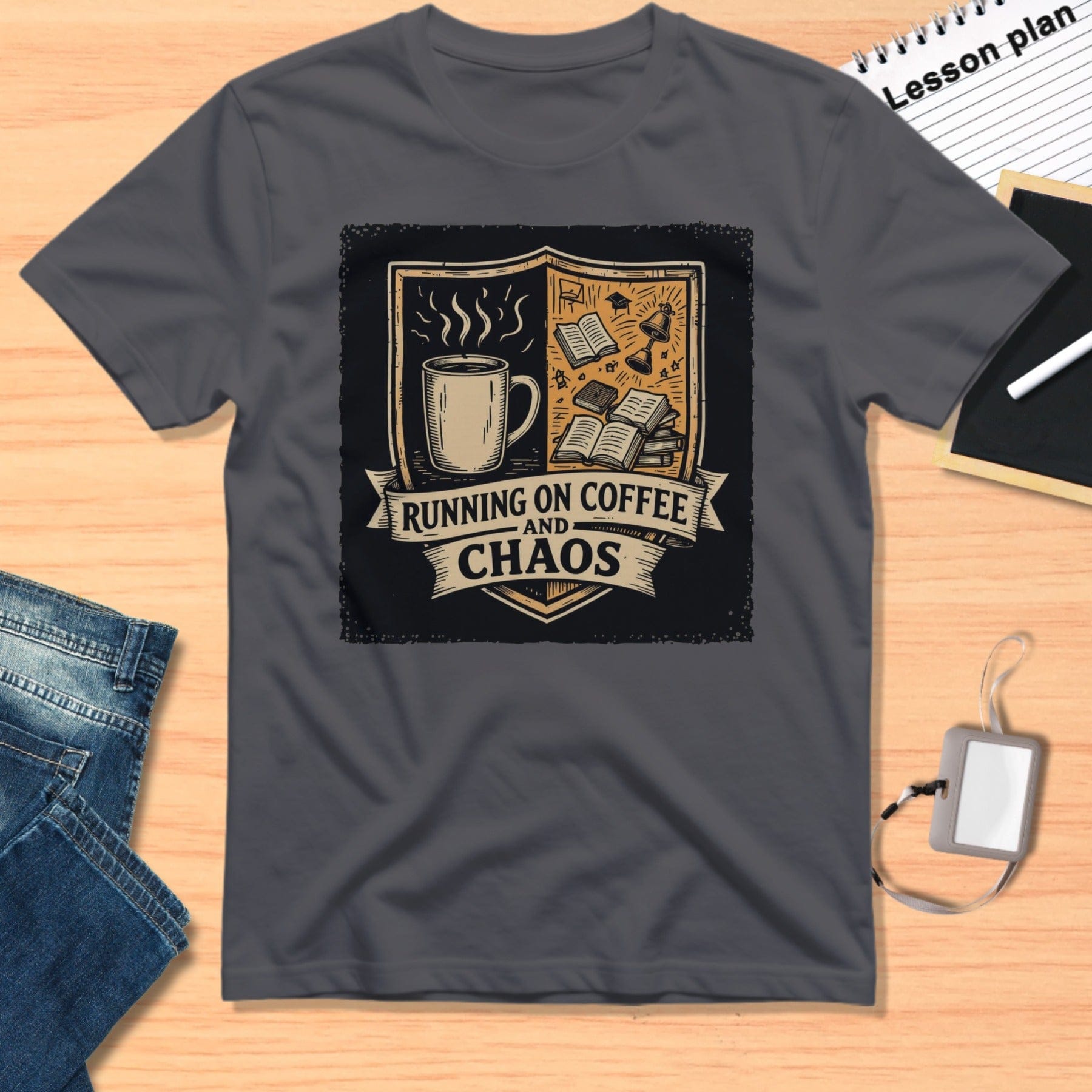 Running on Coffee and Chaos T-shirt product