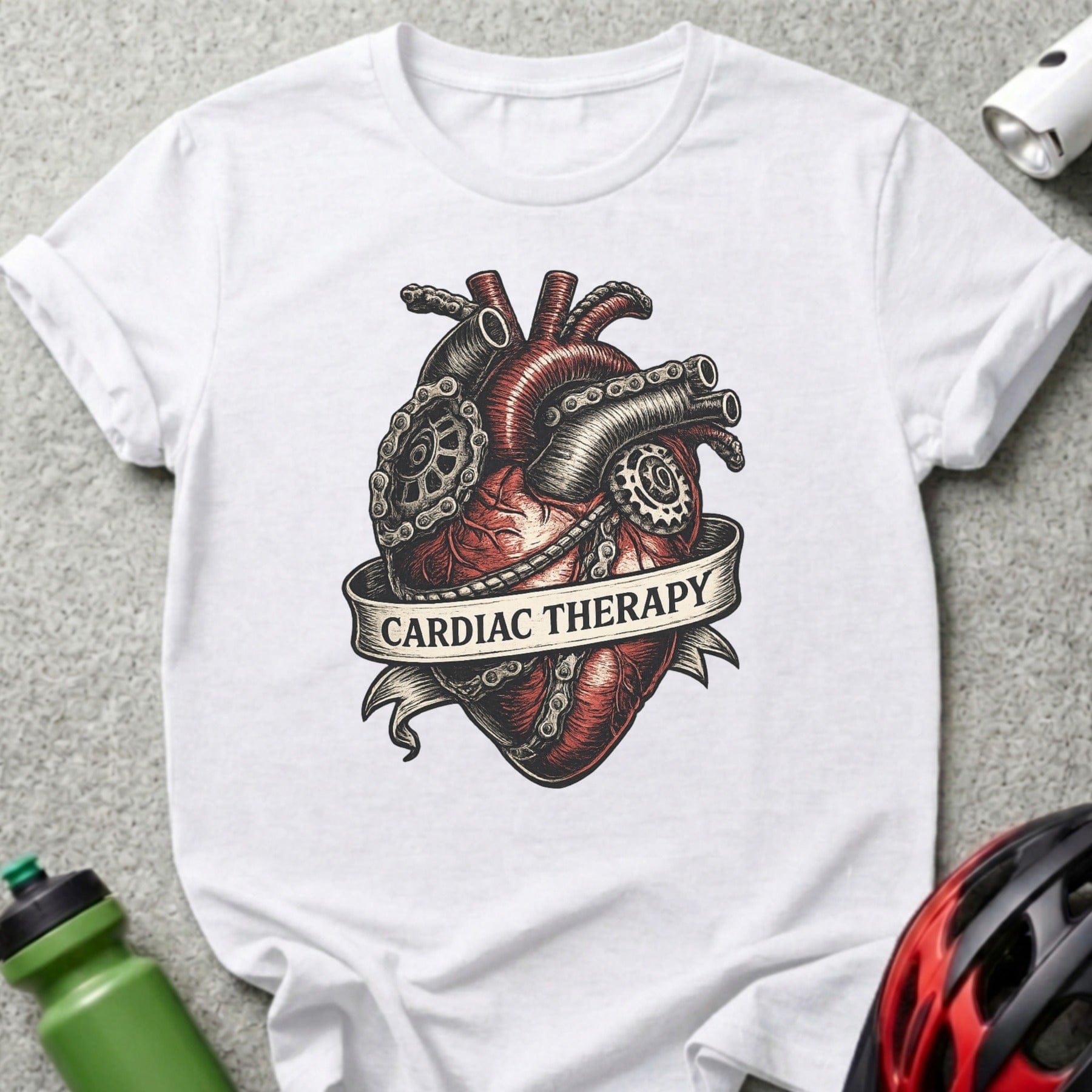 Cardiac Therapy Heart Design Graphic T-Shirt Product