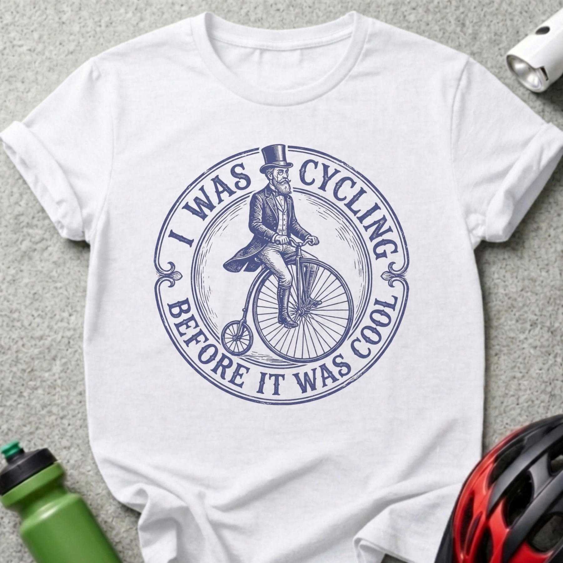 I Was Cycling Before It Was Cool Printed T-Shirt