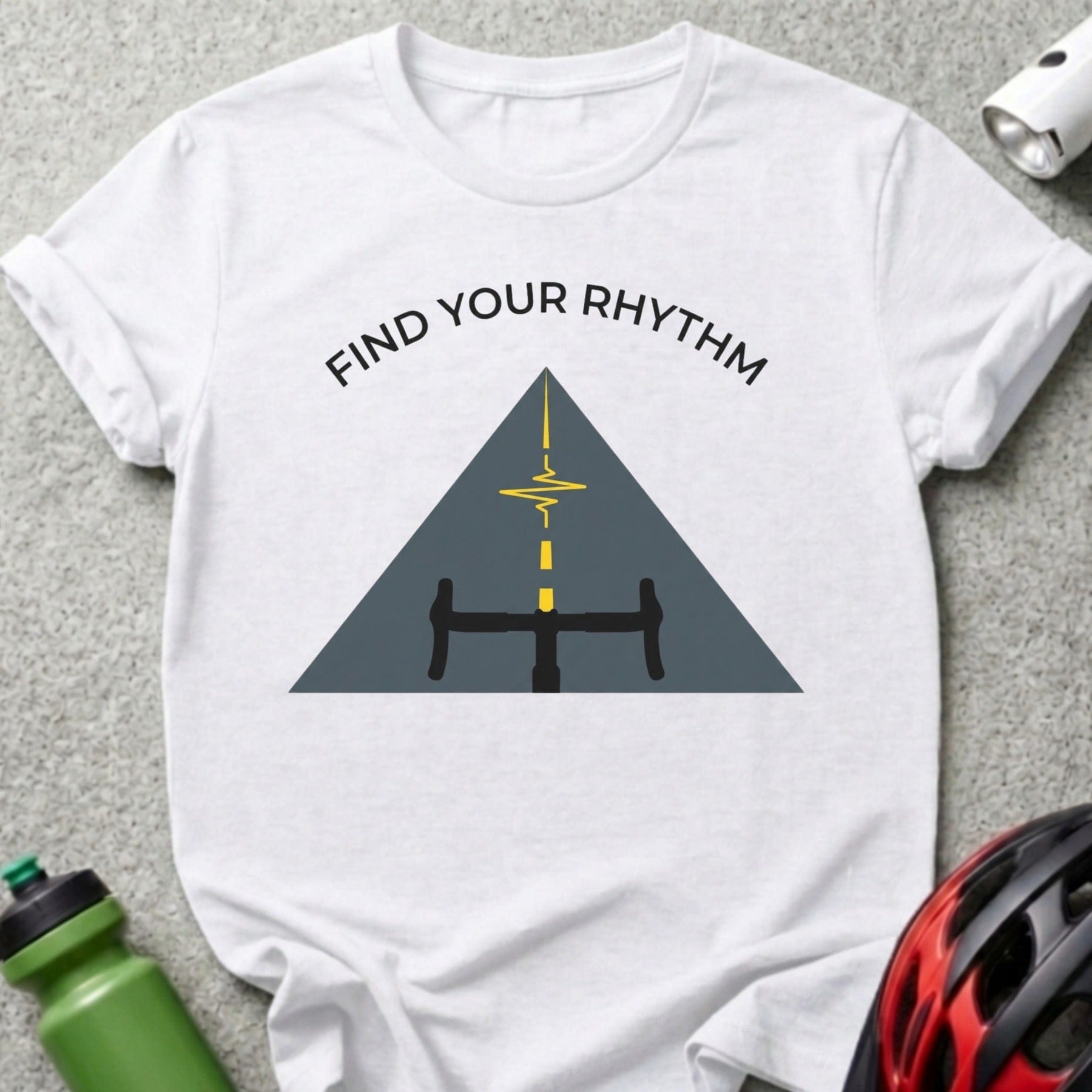 Find Your Rhythm Road Bike Graphic Tee Product