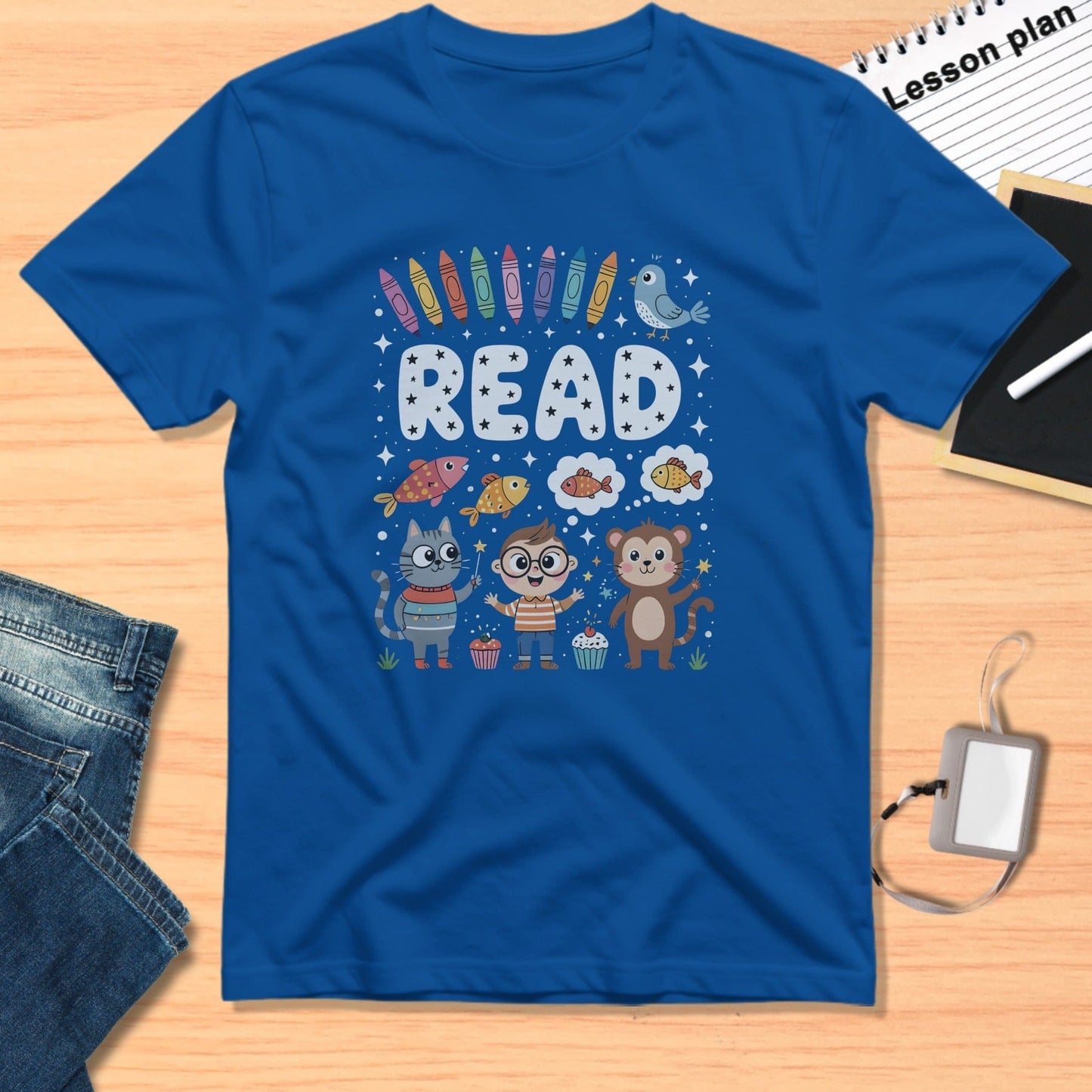 Fun Colorful Design Kids Read T-shirt