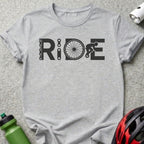 Ride Bicycle Graphic Design Short Sleeve T-shirt