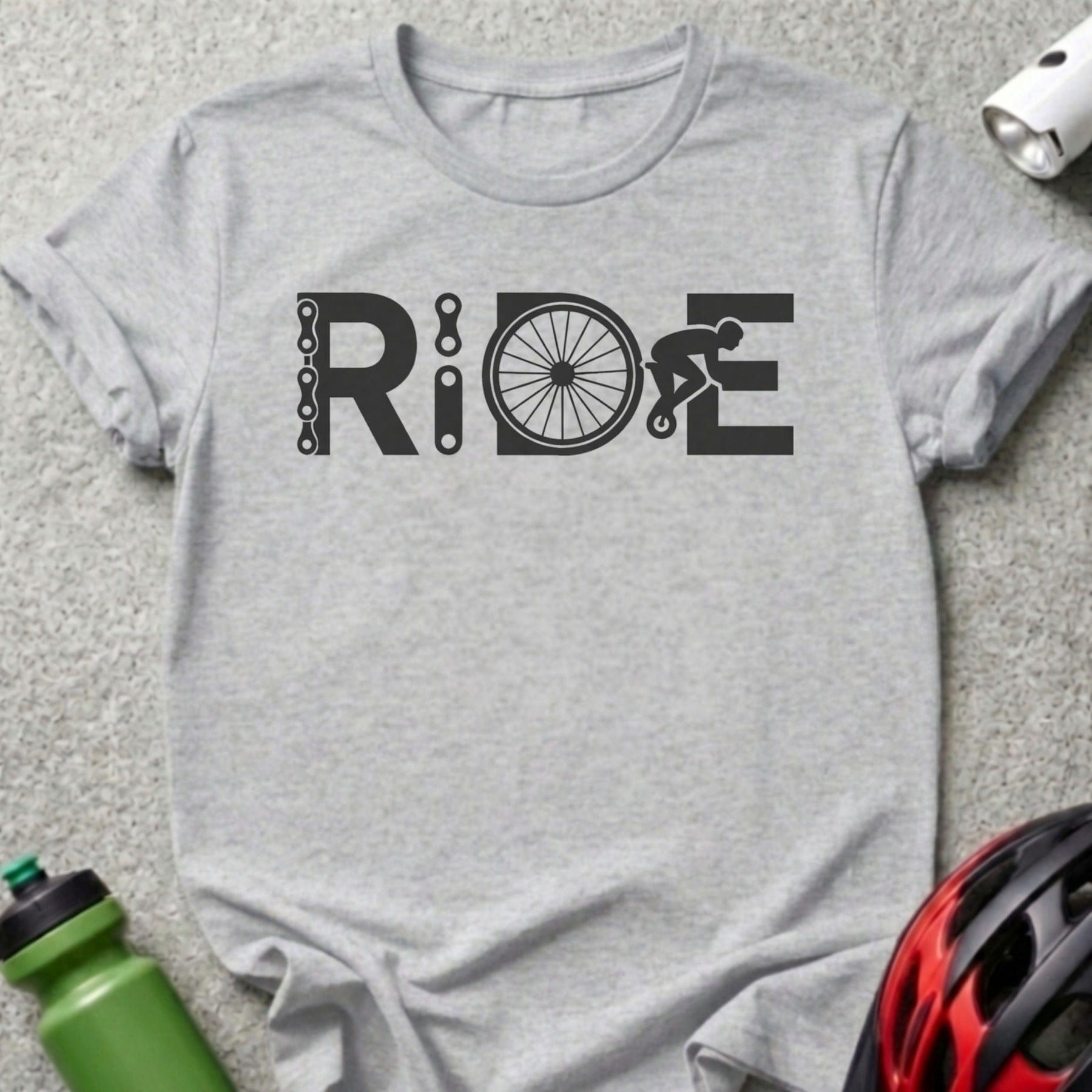 Ride Bicycle Graphic Design Short Sleeve T-shirt