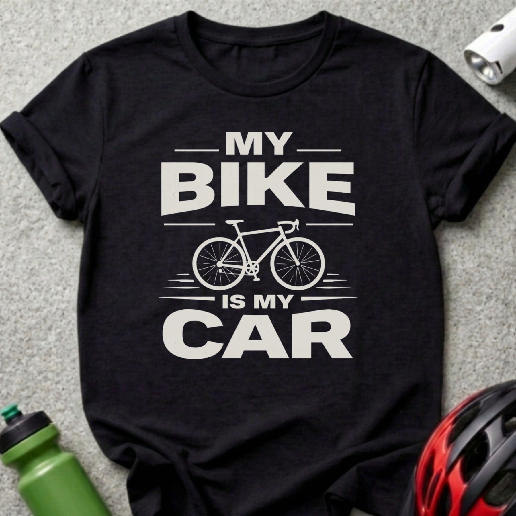 My Bike Is My Car Cyclist Graphic T-Shirt