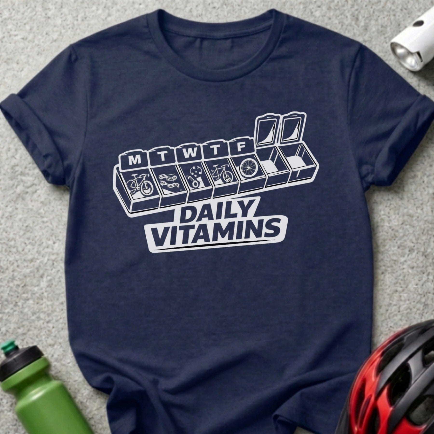 Daily Vitamins Graphic Design Cycling Shirt
