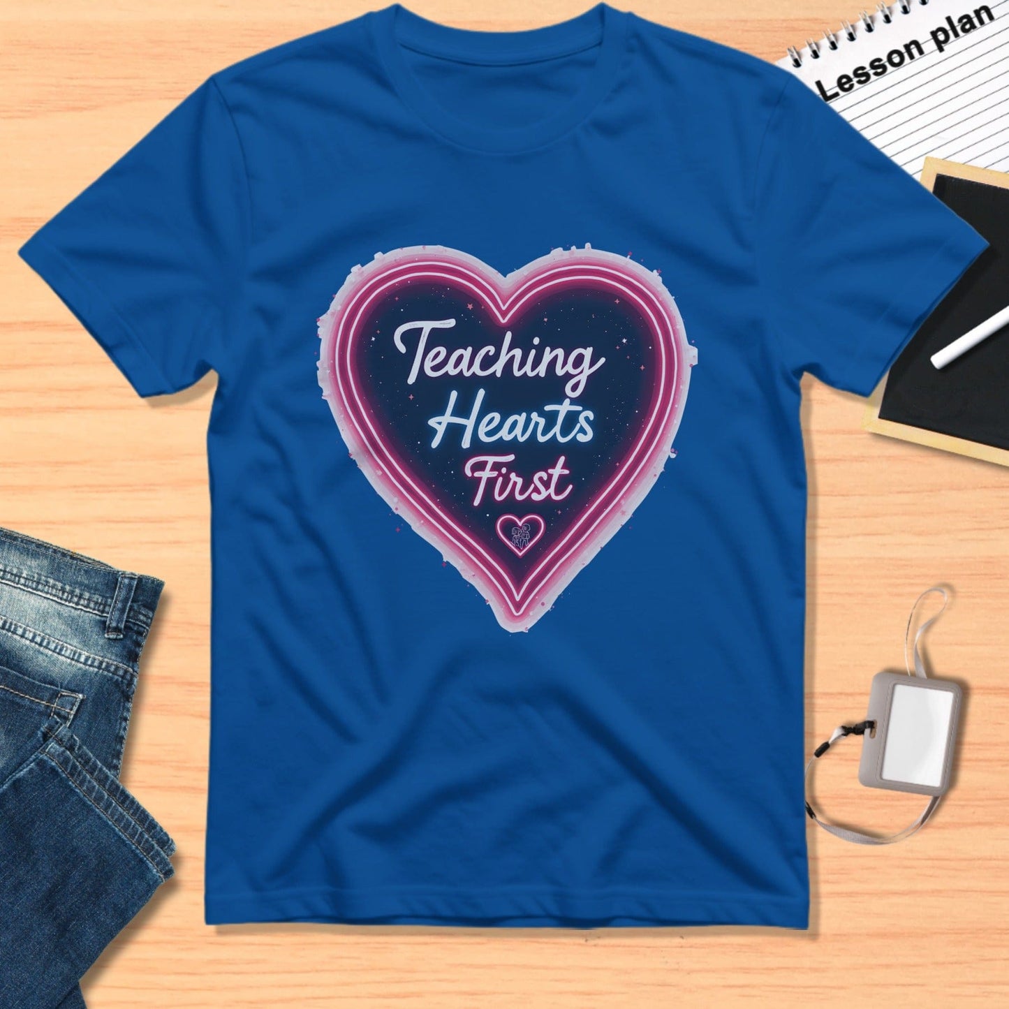 Teaching Hearts First Heart Shaped Design Shirt