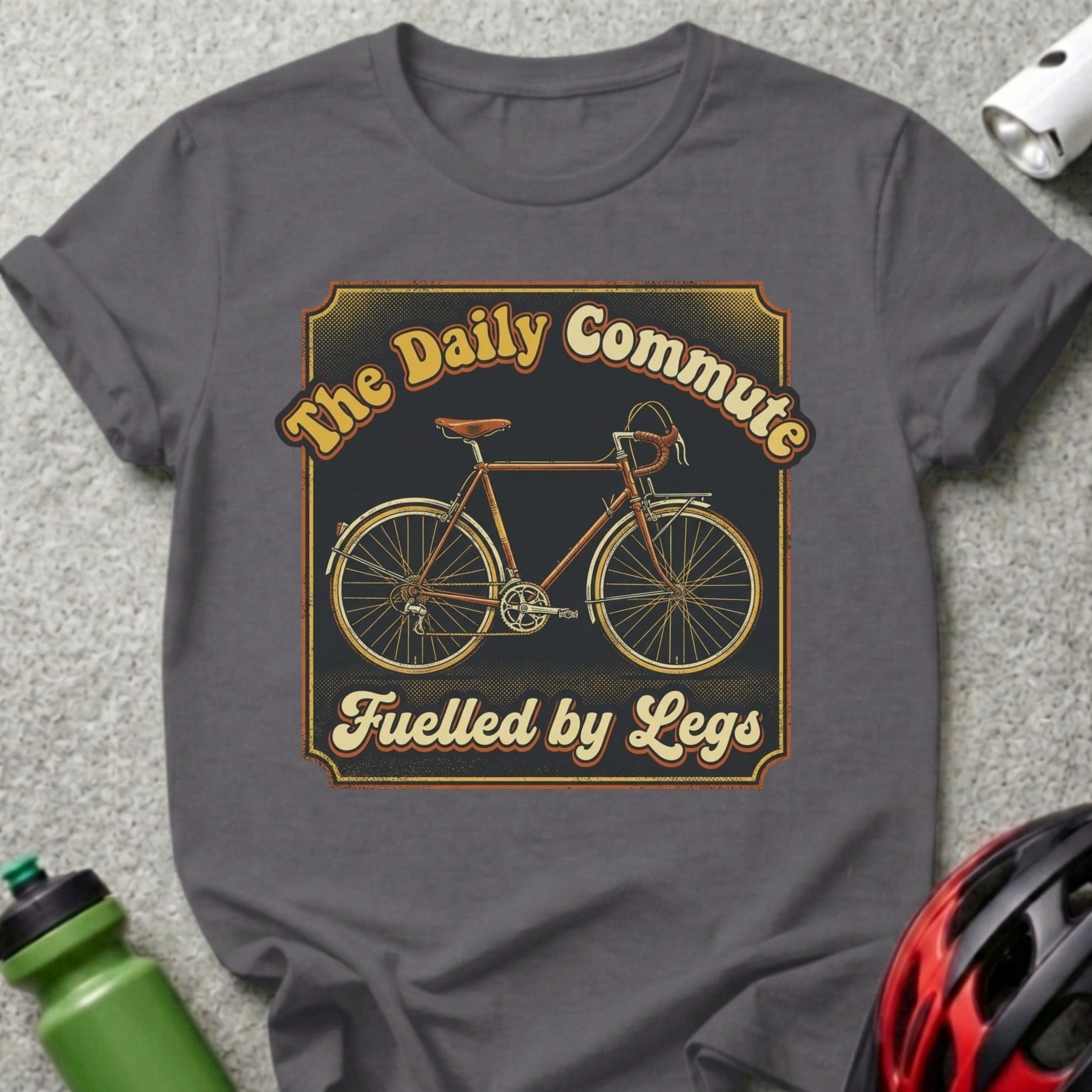 The Daily Commute Fuelled by Legs Bicycle T-shirt
