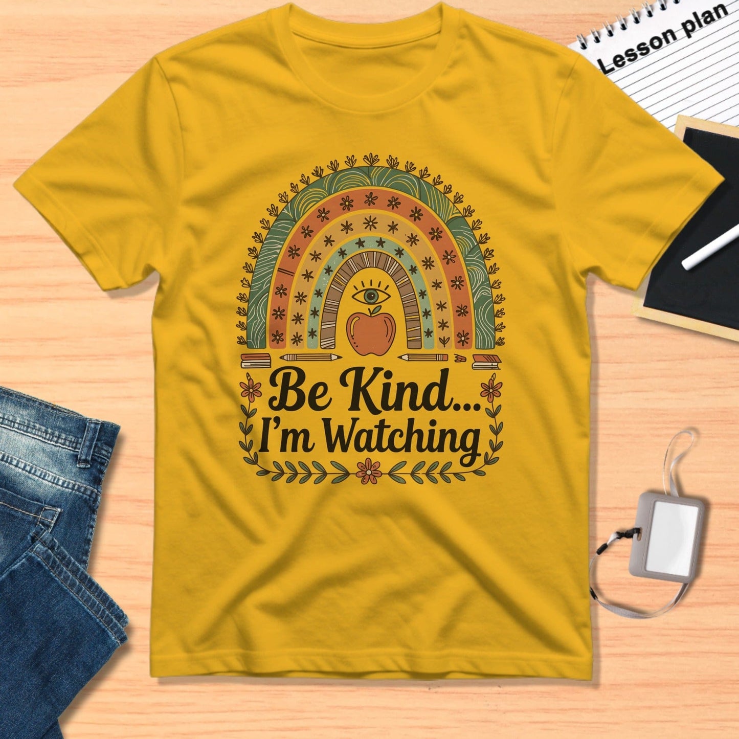 Be Kind I'm Watching Inspirational Graphic T-Shirt