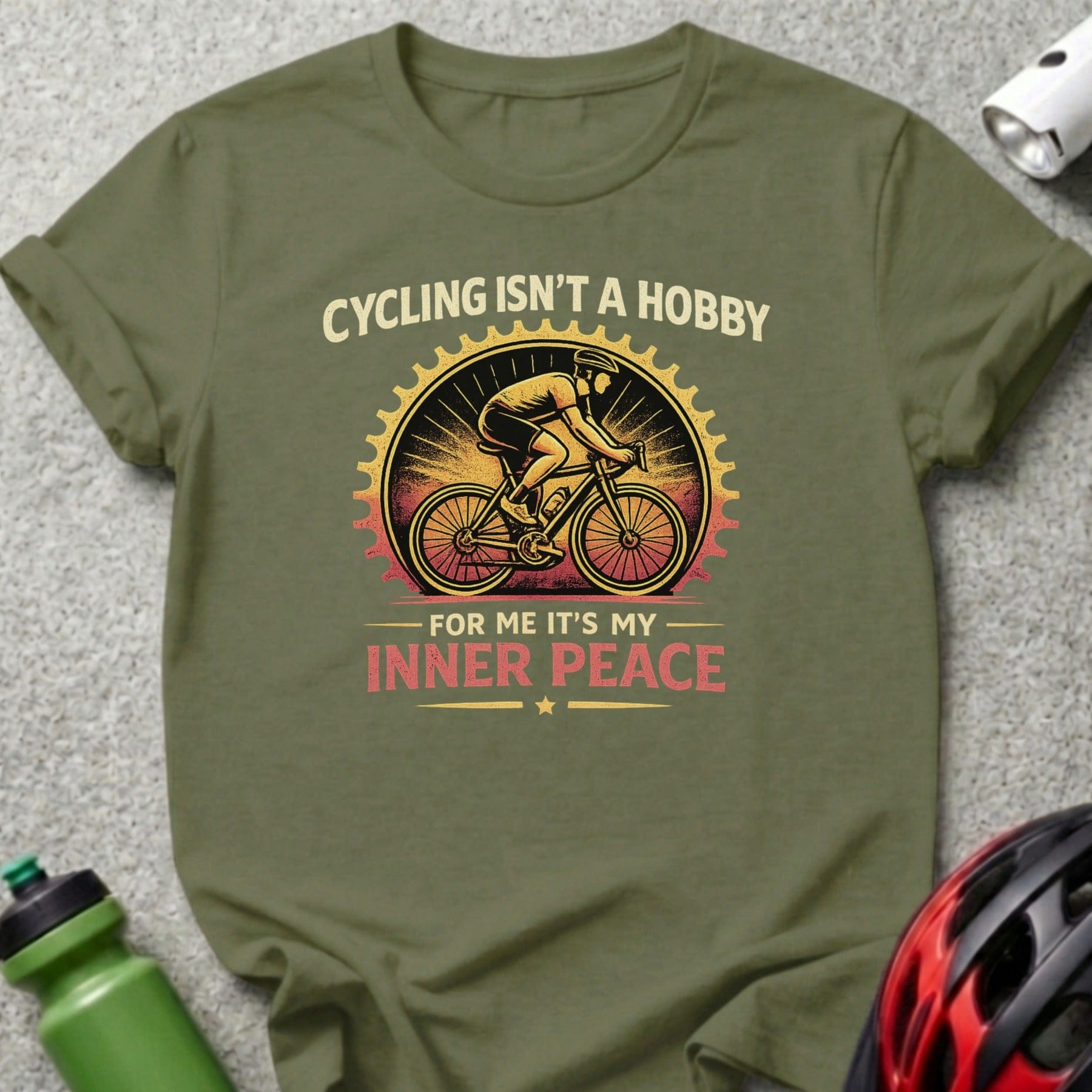 Cycling Isn't a Hobby Inner Peace T-Shirt Product