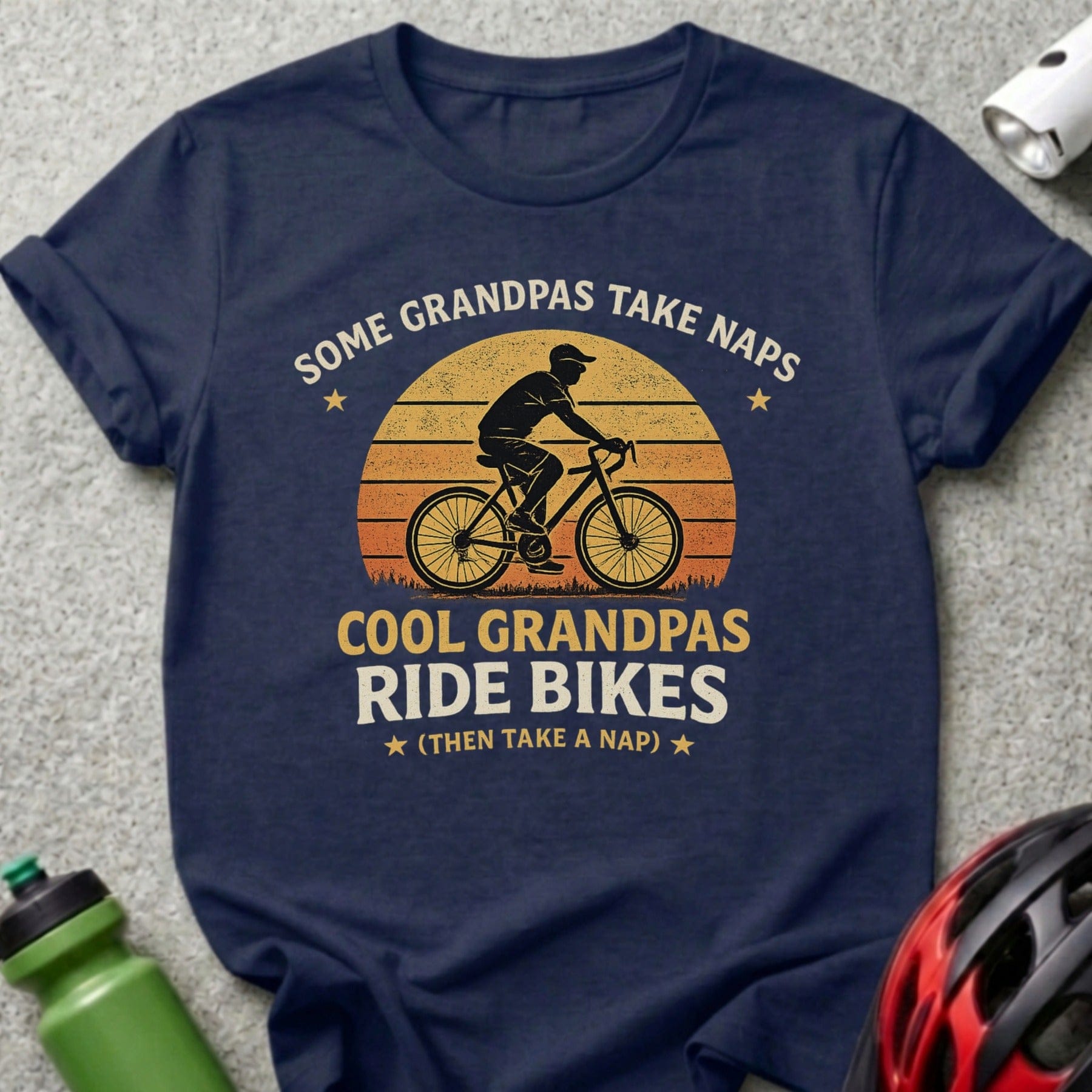 Some Grandpas Take Naps Cool Grandpas Ride Bikes Shirt