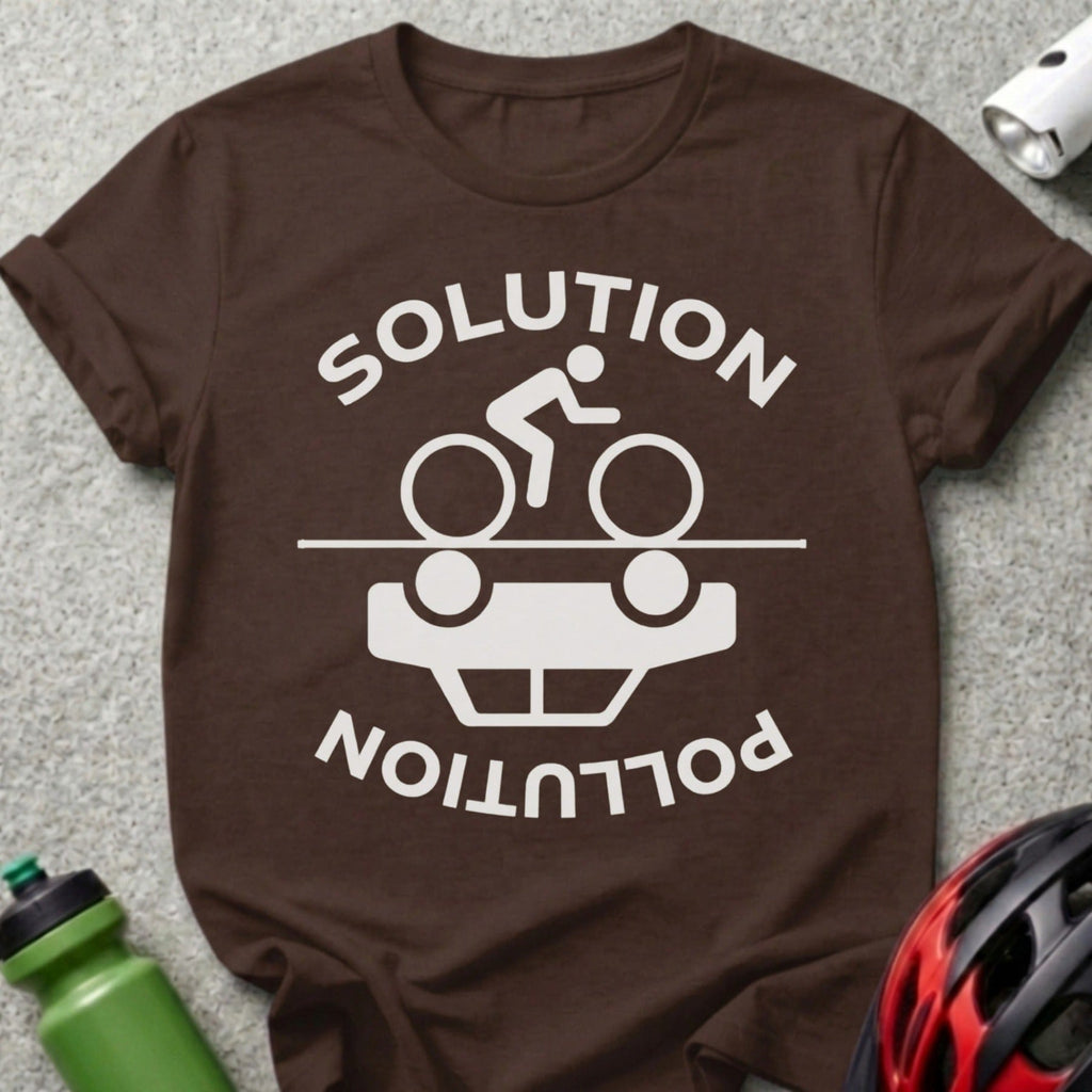 Solution Pollution Unique Cycling Enthusiast T-Shirt