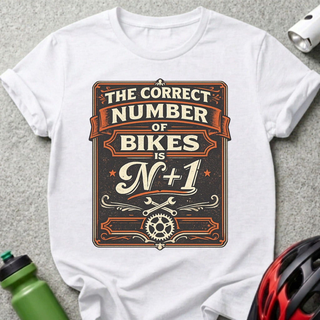 The Correct Number of Bikes is N+1 Graphic T-Shirt