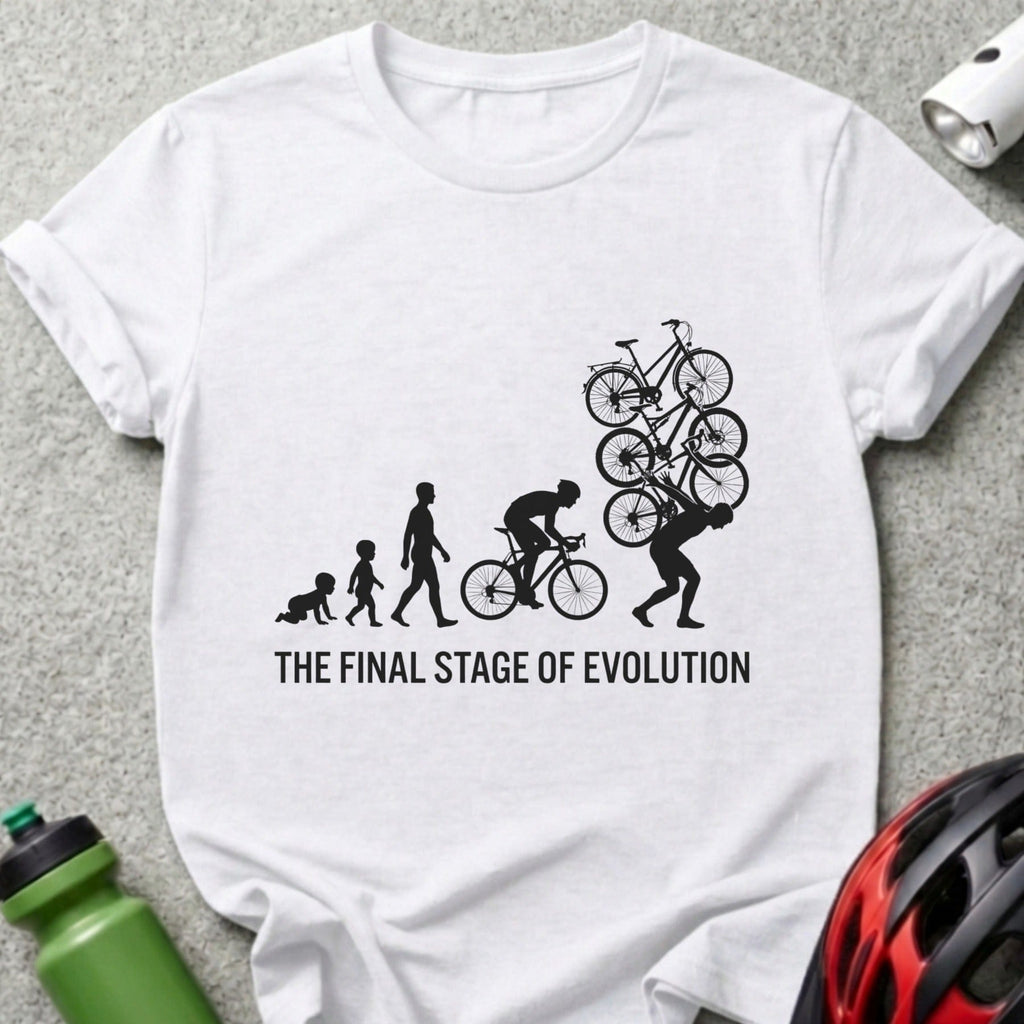 Evolution Bicycle Rider Graphic Tee Shirt