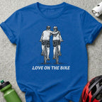 Love on the Bike Scenic Print Short-Sleeve T-shirt
