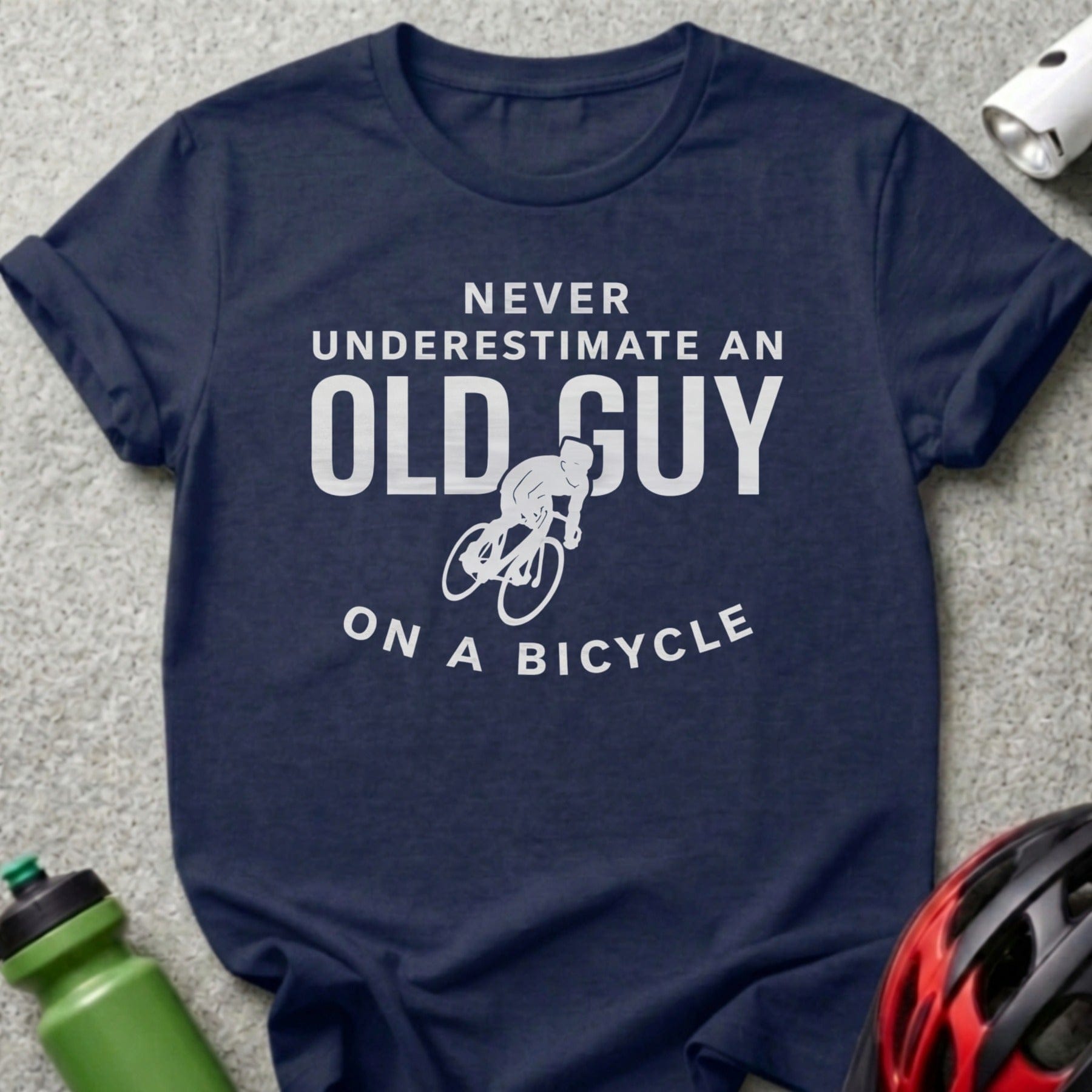 Never Underestimate an Old Guy on a Bicycle Shirt