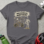 Mechanical Mayhem Skeleton and Bicycle Graphic Tee