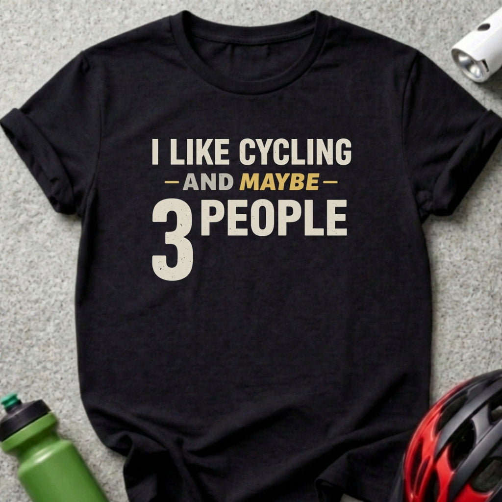 I Like Cycling And Maybe 3 People Funny Shirt