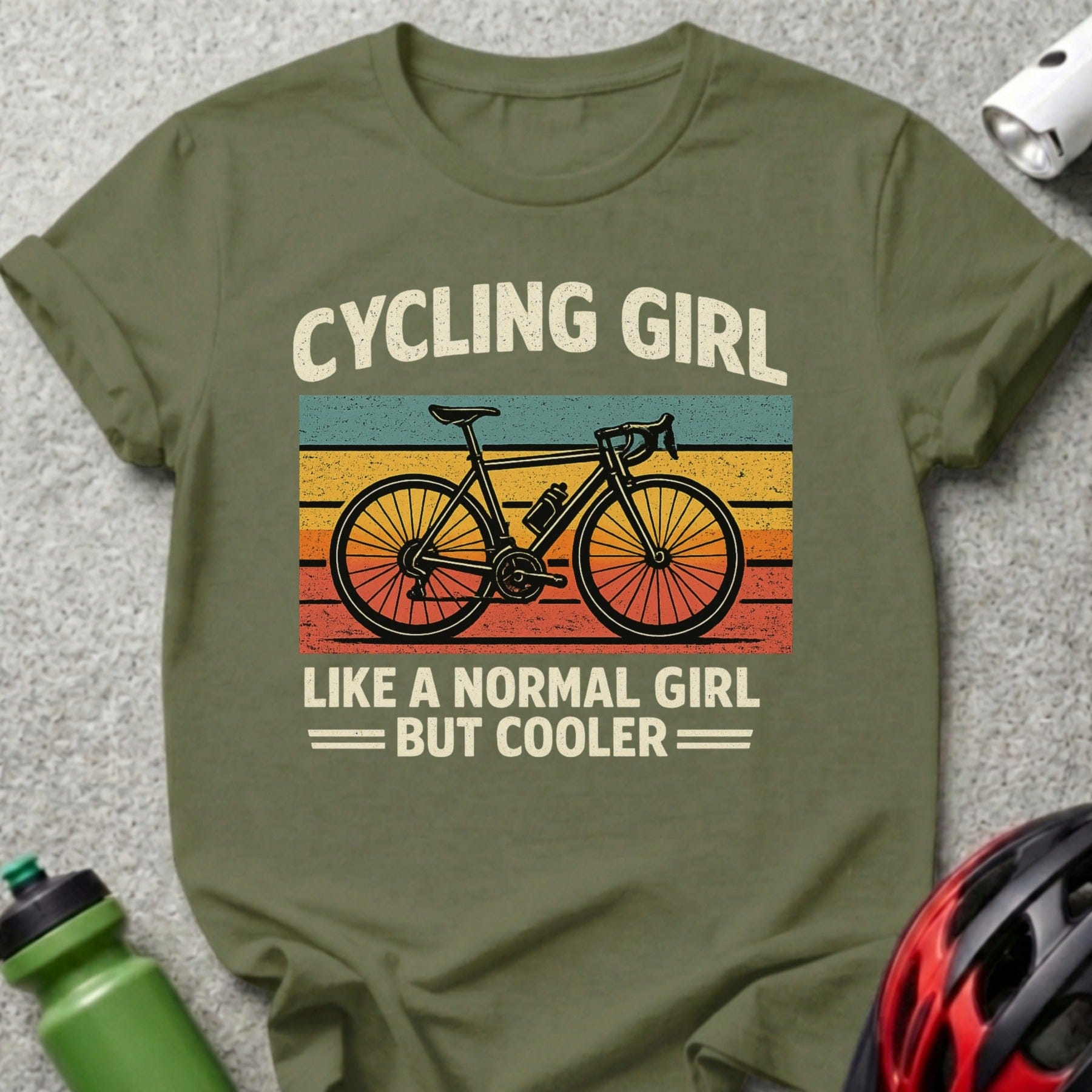 Cycling Girl Like a Normal Girl But Cooler Shirt