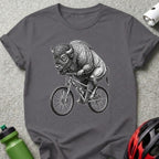 Cycling Buffalo Graphic Print Crew Neck T-Shirt