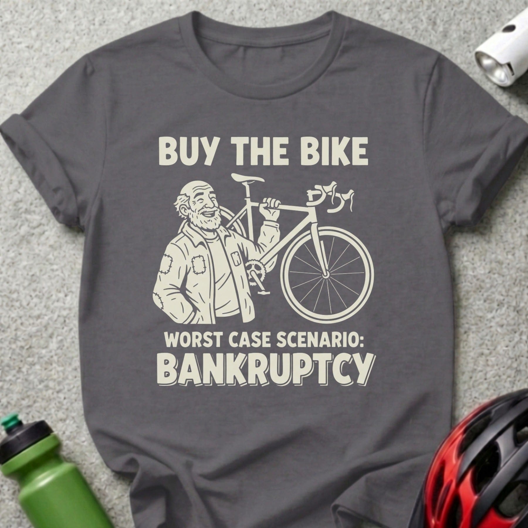 Buy The Bike Worst Case Scenario Bankruptcy T-Shirt