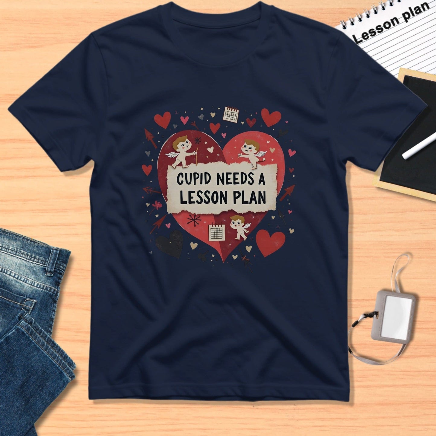 Cupid Needs a Lesson Plan Graphic T-shirt
