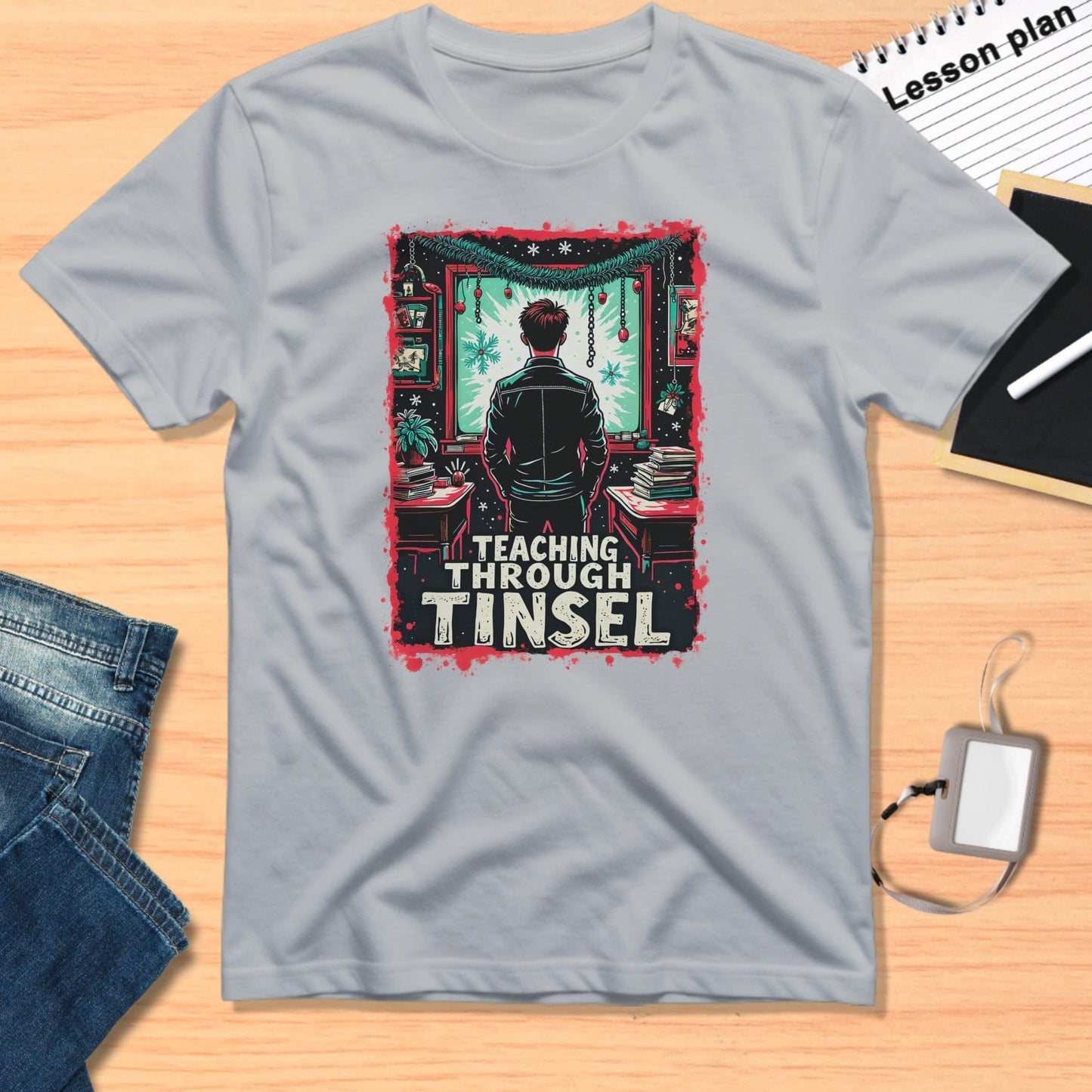 Teaching Through Tinsel Graphic Tee Shirt