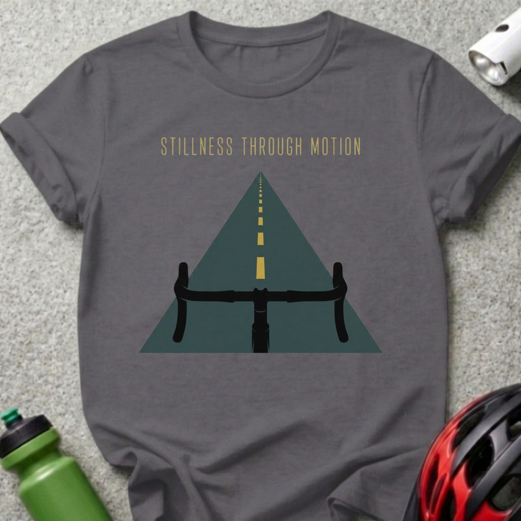Stillness Through Motion Graphic Bicycle T-Shirt