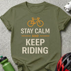 Stay Calm and Keep Riding Bicycle Graphic Tee