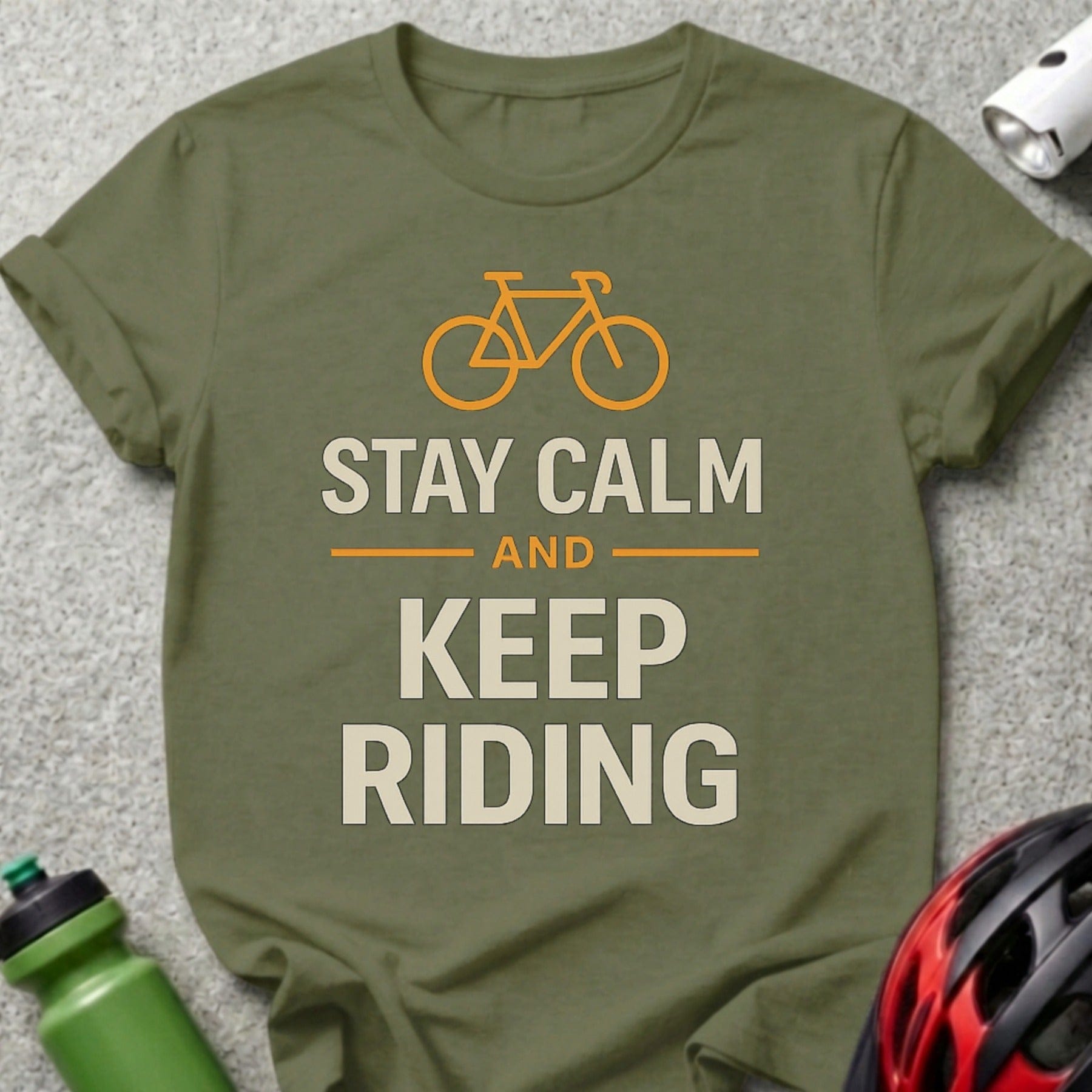 Stay Calm and Keep Riding Bicycle Graphic Tee