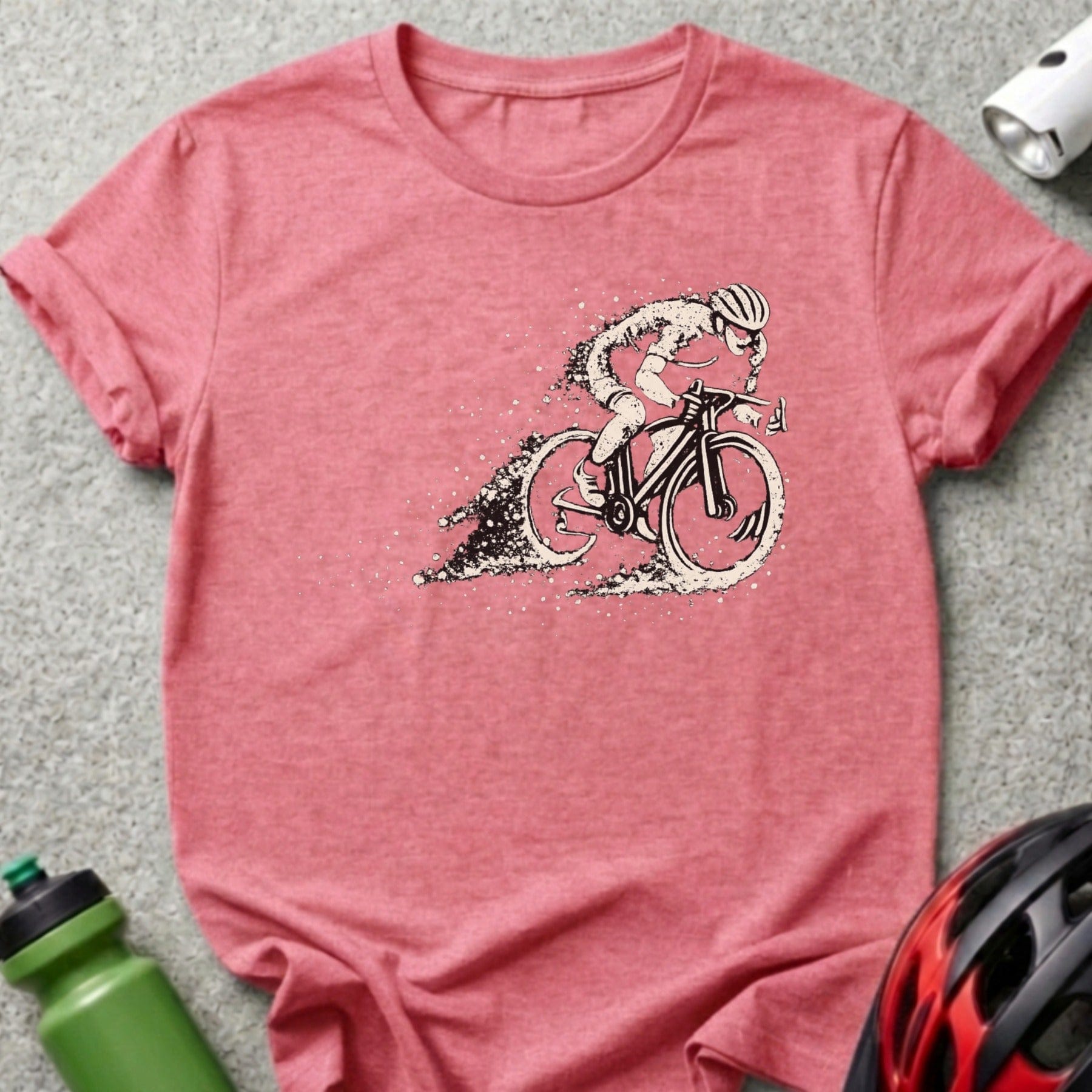 Dynamic Cyclist Graphic Design T-Shirt Product
