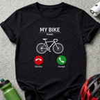 My Bike Mobile Call Decline Accept Biking Shirt