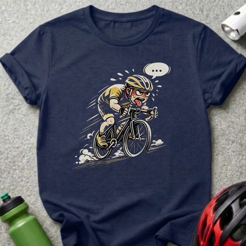 Comic Style Racing Cyclist Graphic T-Shirt