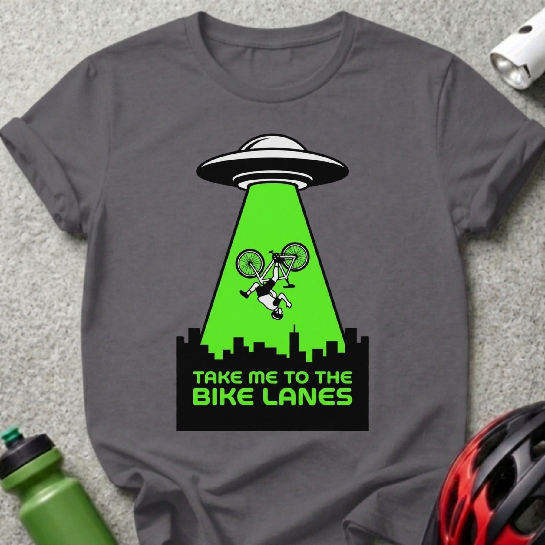 Take Me To The Bike Lanes UFO T-Shirt Perfect Gift