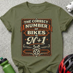 The Correct Number of Bikes Is N+1 Cycling Shirt