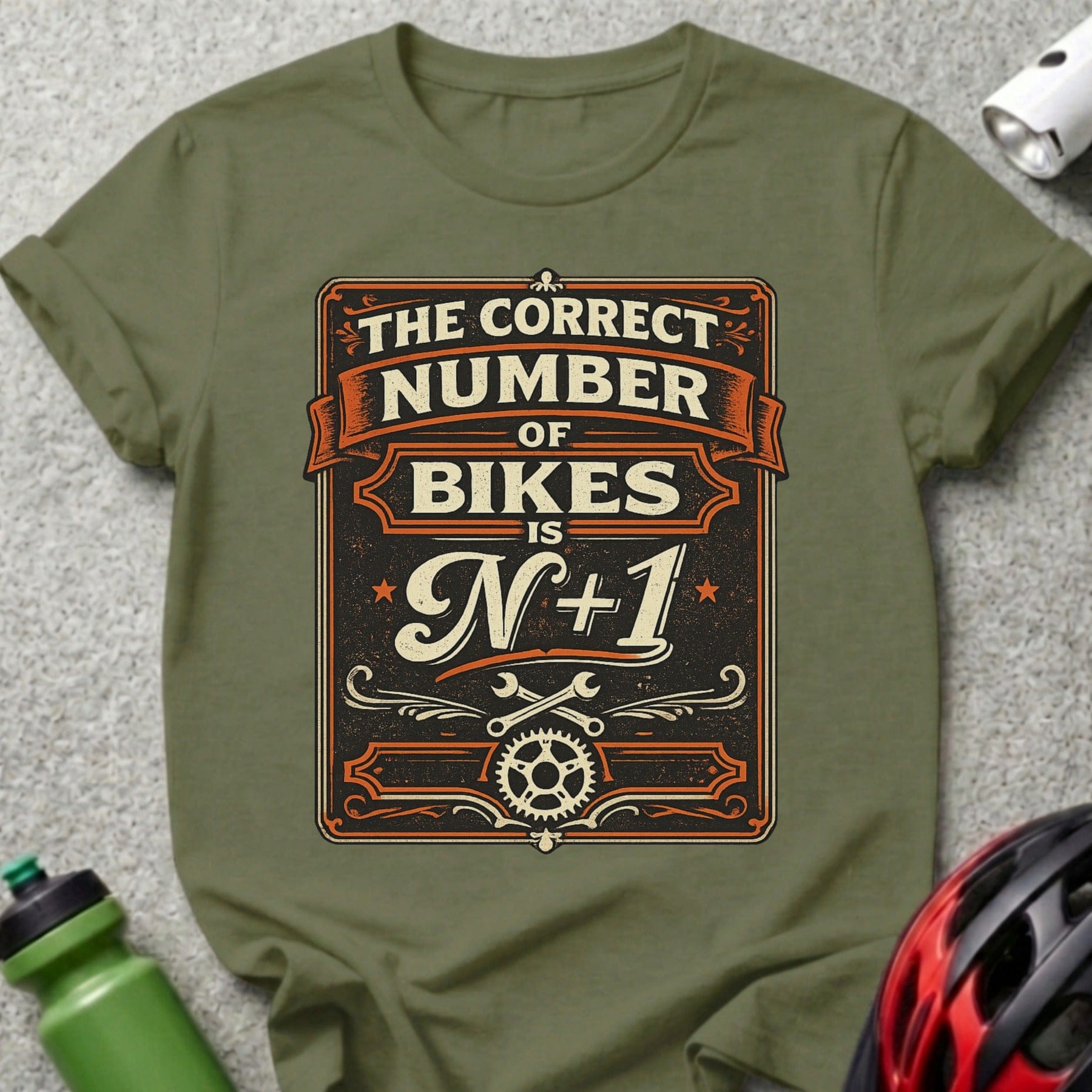 The Correct Number of Bikes Is N+1 Cycling Shirt