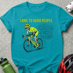 I Bike To Avoid People Funny Cycling Graphic Shirt