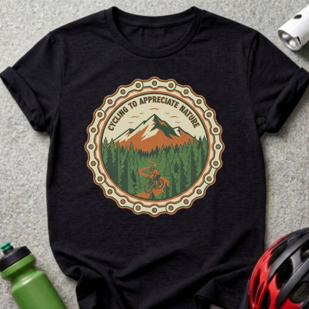 Cycling to Appreciate Nature Scenic Adventure Shirt