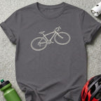 Stylish Graphic Bicycle Design T-Shirt for Cycling Lovers