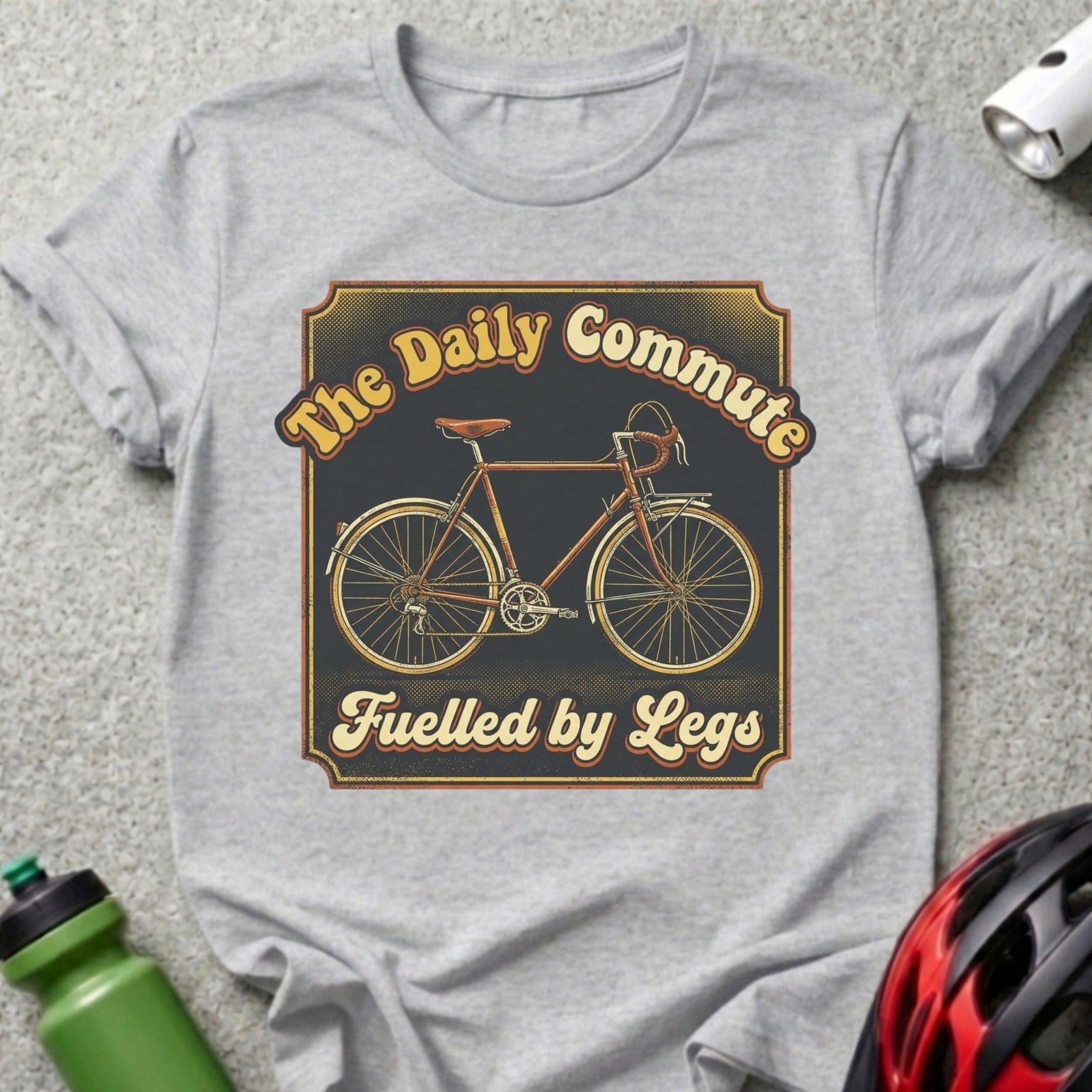 The Daily Commute Fuelled by Legs Bicycle T-Shirt