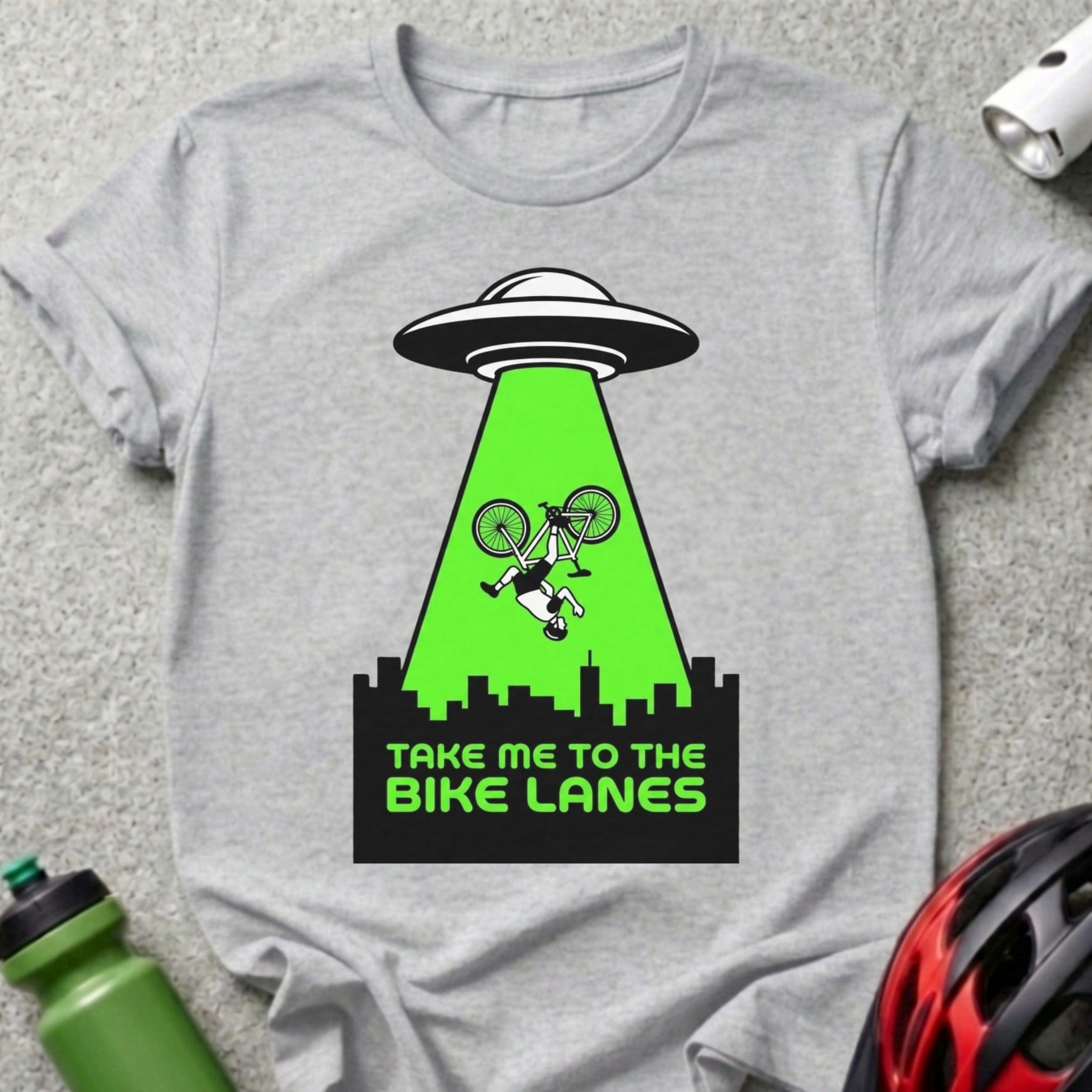 Take Me To The Bike Lanes UFO T-Shirt Product