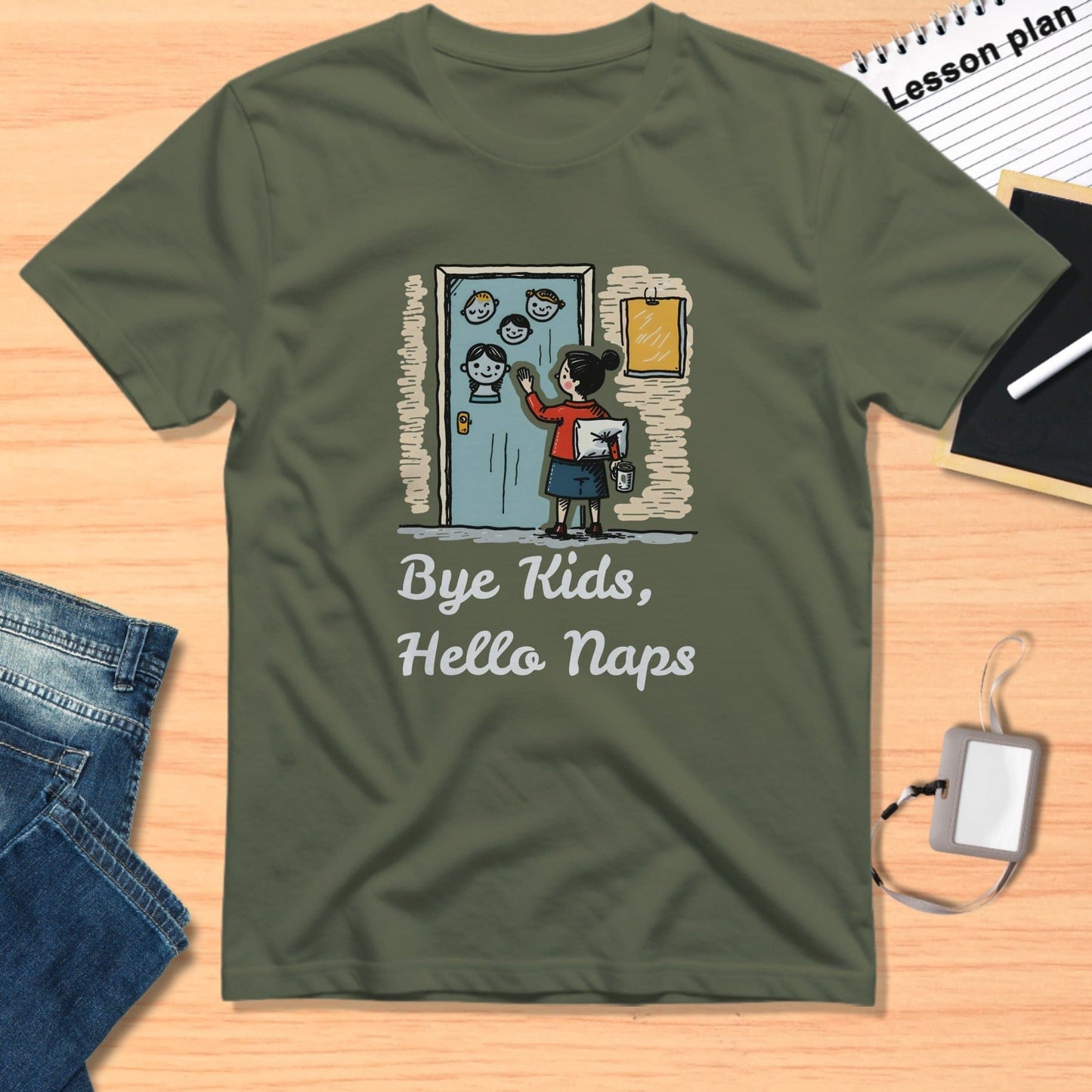 Bye Kids Hello Naps graphic printed shirt