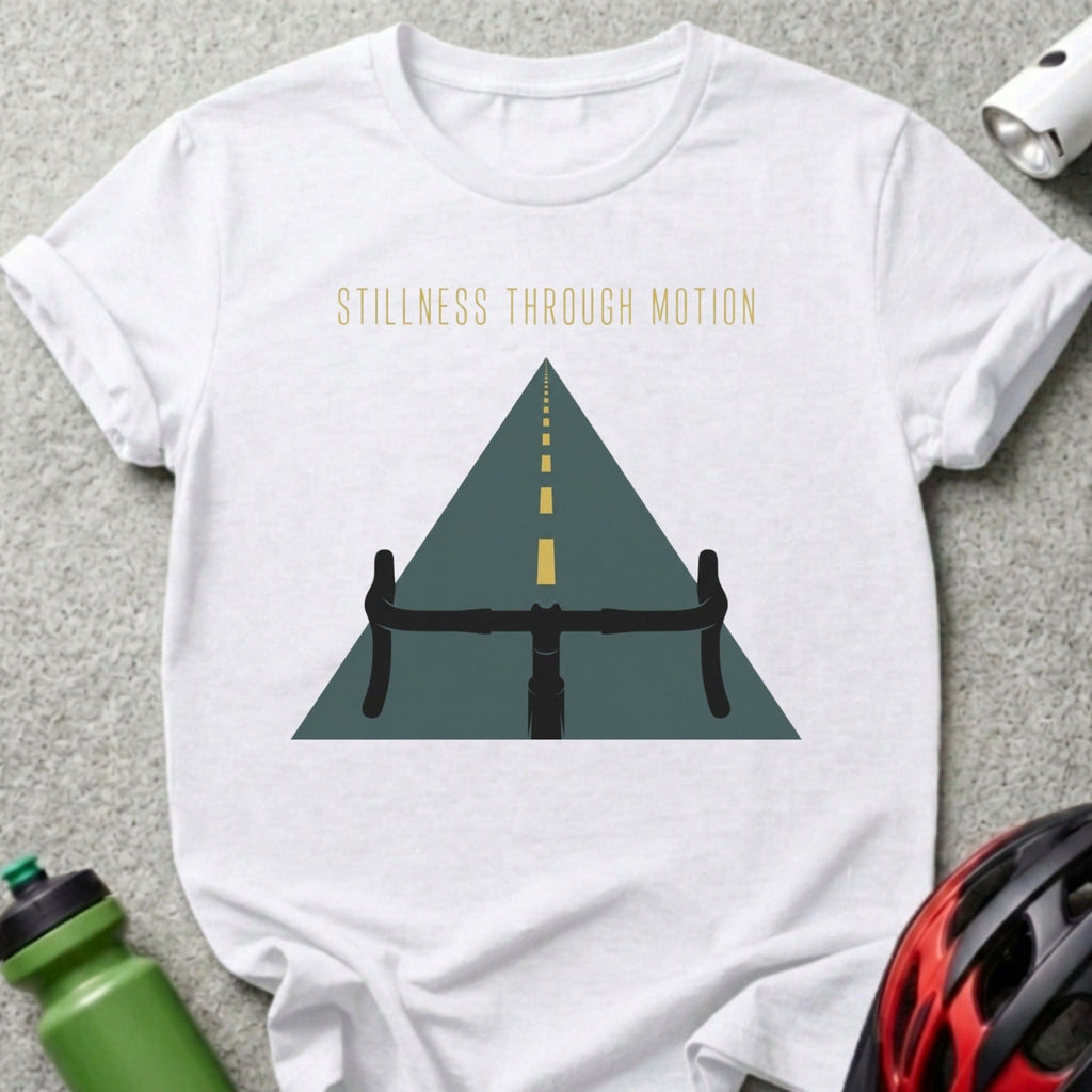 Stillness Through Motion Bicycle Graphic T-Shirt
