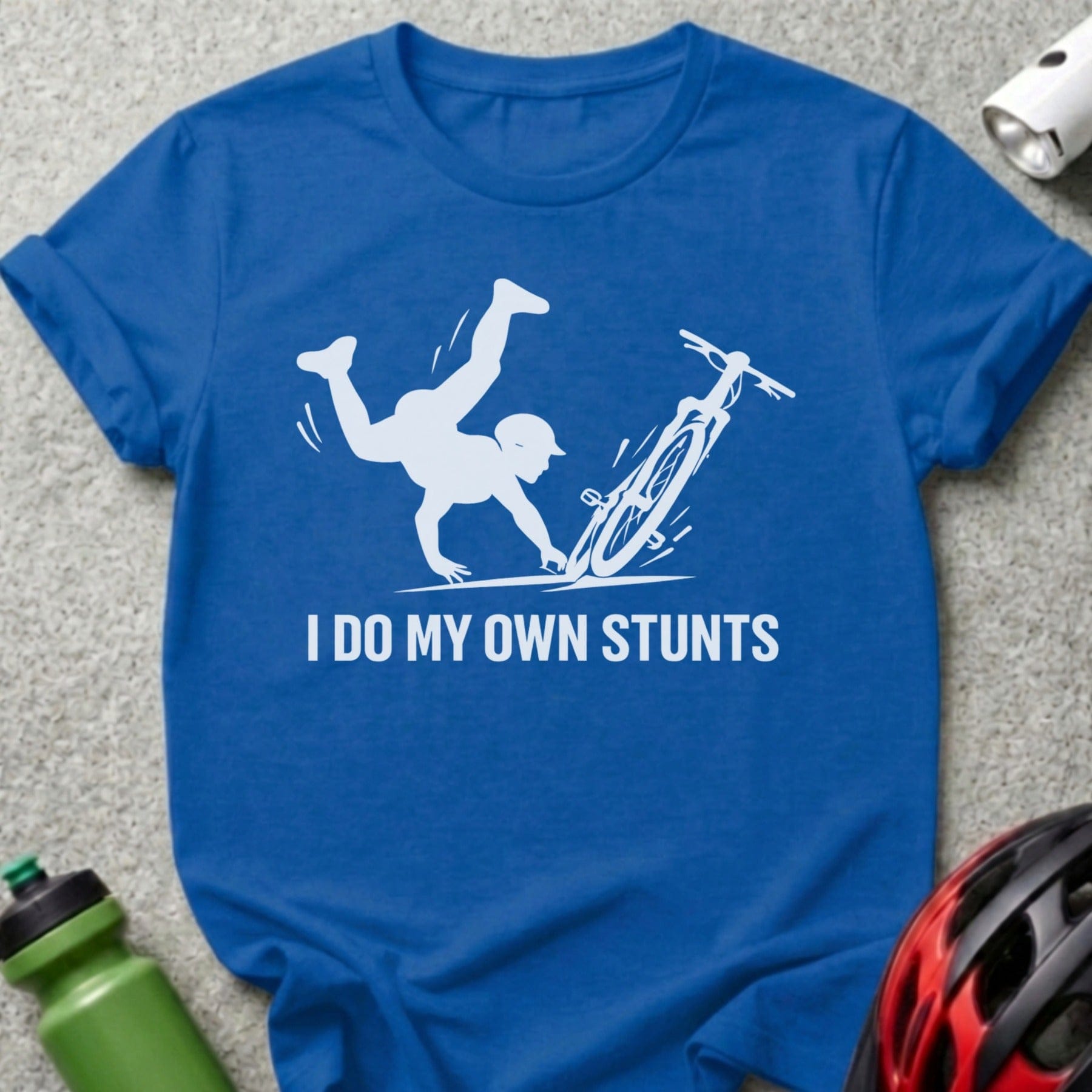 I Do My Own Stunts Funny Cycling Accident T-Shirt