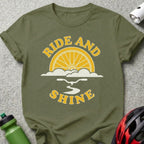 Ride and Shine Bicycle Path Graphic T-Shirt