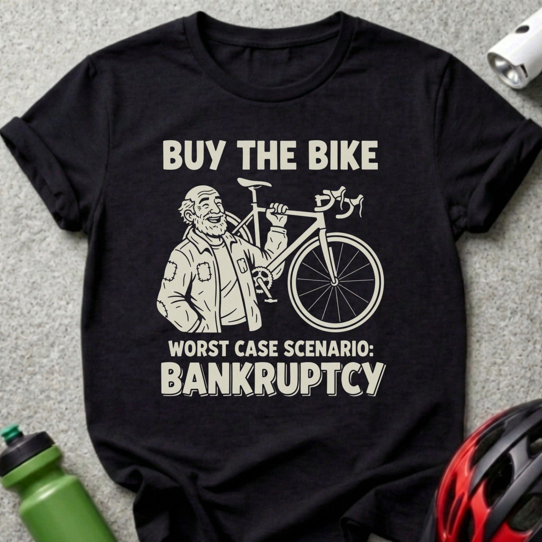 Buy the Bike Worst Case Scenario Bankruptcy T-shirt