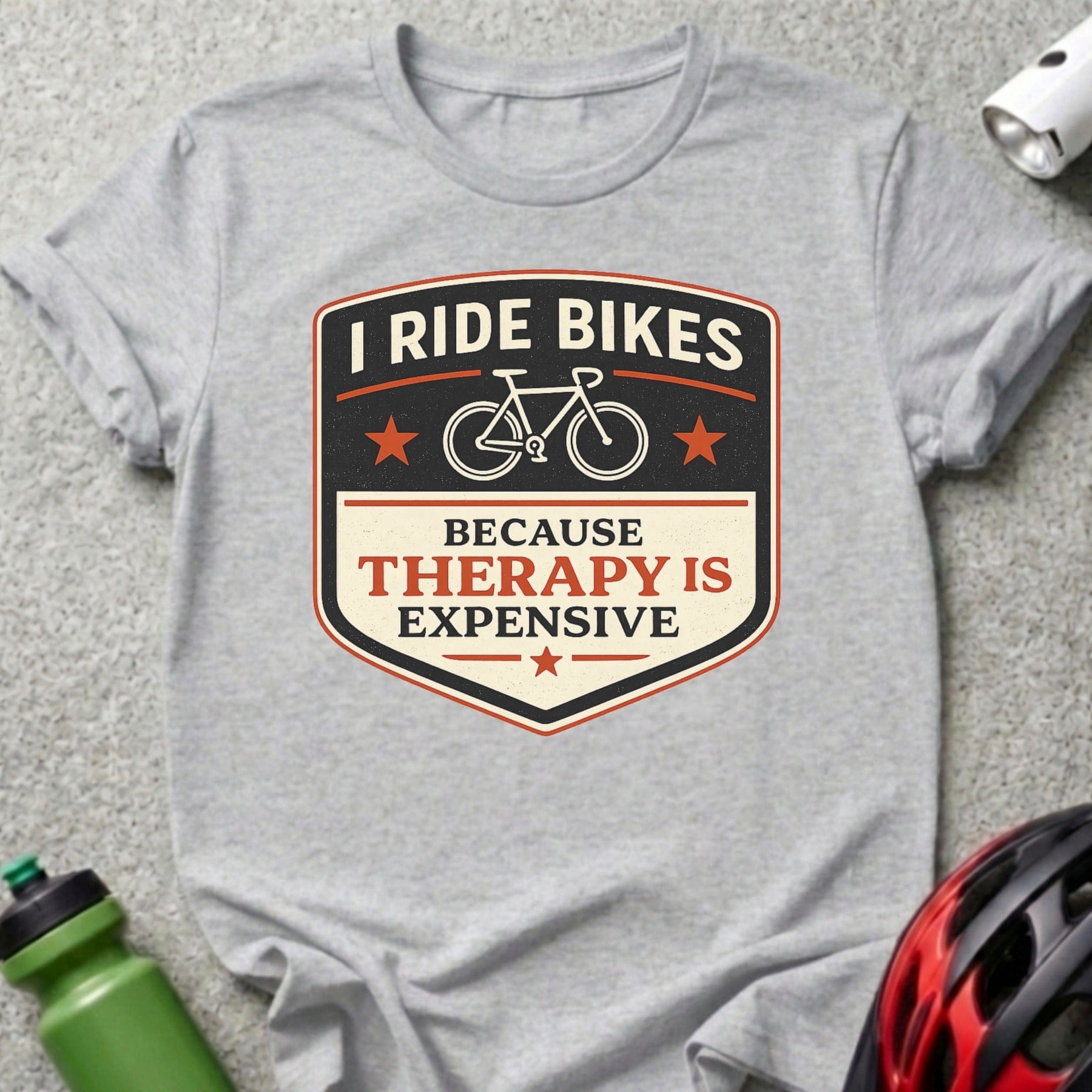 I Ride Bikes Because Therapy Is Expensive T-Shirt
