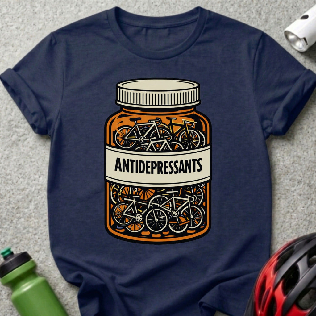 Antidepressants Bicycle Jar Graphic T-Shirt